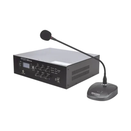 KIT de Amplificador de 120W Modelo SFB120 | más Micrófono de Escritorio Modelo SF621A