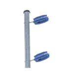 Aislador de color Azul para postes de esquina de alta Resistencia con Anti UV de uso en cercos eléctricos