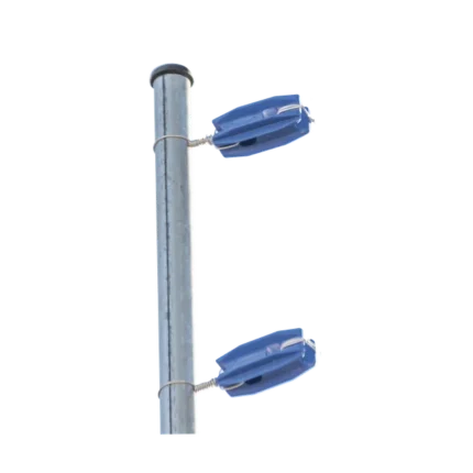 Aislador de color Azul para postes de esquina de alta Resistencia con Anti UV de uso en cercos eléctricos