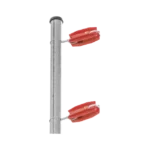 Aislador de color Rojo para postes de esquina de alta Resistencia con Anti UV de uso en cercos eléctricos