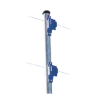 Aislador de Paso colo Azul reforzado para cercos eléctricos, resistente al clima extremoso