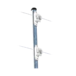 Aislador de Paso Blanco reforzado para cercos eléctricos, resistente al clima extremoso - Image 3