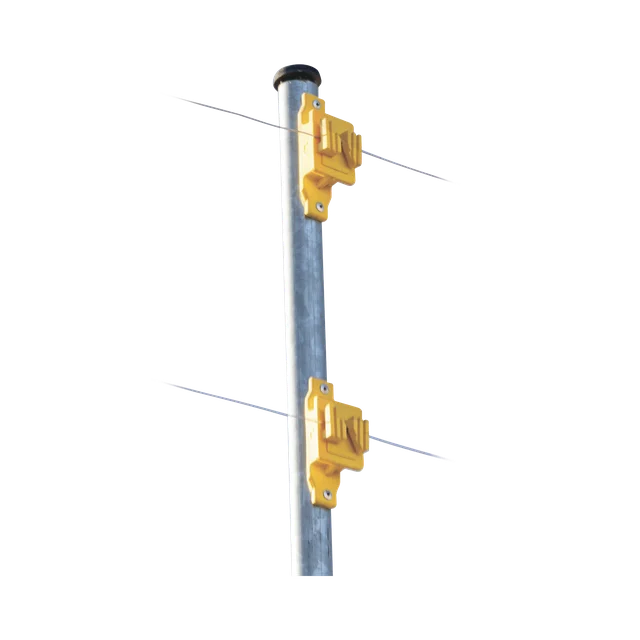 SFPASOY-h Aislador de Paso color Amarillo reforzado para cercos eléctricos, resistente al clima extremoso - Image 1