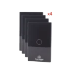(Wifi) KIT 4 apagadores inteligentes Wifi compatibles con Alexa y GoogleHome