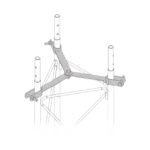 Brida para sujeción de retenida compatible con tramos STZ30G, Galvanizado por Inmersión en Caliente. - Image 2