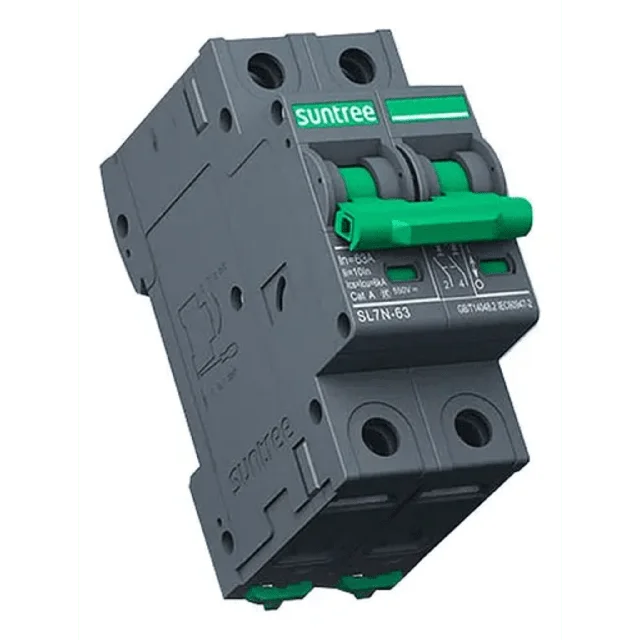 SL7N63C32-2P-20008 Protección Térmica/ Interruptor 2P, 32 A, Corriente Directa 800 Vcc para Aplicación Fotovoltaica Montaje Riel DIN - Image 1