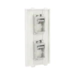 Módulo Color Blanco Con 2 Espacios para Jacks Keystone para Instalarse en la caja de Pavimento / (S76B/9) - Image 5