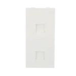 Módulo Color Blanco Con 2 Espacios para Jacks Keystone para Instalarse en la caja de Pavimento / (S76B/9)
