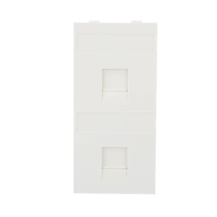 Módulo Color Blanco Con 2 Espacios para Jacks Keystone para Instalarse en la caja de Pavimento / (S76B/9)