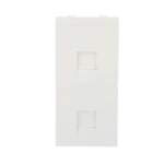 Módulo Color Blanco Con 2 Espacios para Jacks Keystone para Instalarse en la caja de Pavimento / (S76B/9) - Image 2