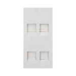Módulo Color Blanco Con 4 Espacios para Jacks Keystone para Instalarse en la caja de Pavimento / (S76C/9) - Image 4