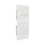 Módulo Color Blanco Con 4 Espacios para Jacks Keystone para Instalarse en la caja de Pavimento / (S76C/9) - Image 5