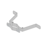 Herraje de Pared Liviano (1 pza) para Sujeción de Mástil  1" a 1-3/4".
