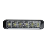 Luz Auxiliar de 18 LED, SAE, Tricolor, Bisel Negro, Rojo/Blanco/Ambar, Lente Transparente - Image 3