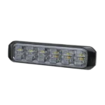 Luz Auxiliar de 18 LED, SAE, Tricolor, Bisel Negro, Rojo/Blanco/Ambar, Lente Transparente - Image 2