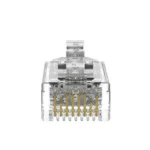 Plug RJ45 Cat6/6A, Para Cable UTP de Calibre 28 AWG (Diámetro Reducido), Chapado en Oro de 50 micras, Paquete de 100 piezas - Image 3