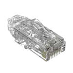 Plug RJ45 Cat6/6A, Para Cable UTP de Calibre 28 AWG (Diámetro Reducido), Chapado en Oro de 50 micras, Paquete de 100 piezas