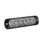 Luz Auxiliar de 6 LED, Azul, Bisel Negro, Lente Transparente - Image 4