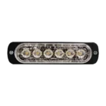Luz Auxiliar de 6 LED, Azul, Bisel Negro, Lente Transparente - Image 5