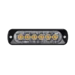 Luz Auxiliar de 6 LED, Azul, Bisel Negro, Lente Transparente - Image 7