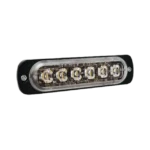 Luz Auxiliar de 6 LED, Azul, Bisel Negro, Lente Transparente - Image 2