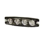 Luz Auxiliar de 4 LED, ámbar, SAE Clase I, Lente transparente - Image 2