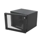 Gabinete Abatible de Pared (Con Marco Trasero) con Rack 19" de 12 Unidades. Ventana de Cristal Templado. - Image 3