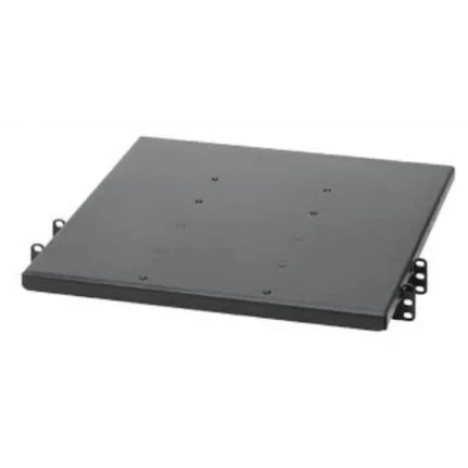 Charola de Doble Fijación en Rack de 2 Postes, 635 mm de Profundidad, y Soporte de Peso de 113 Kg, 1 UR, Color Negro