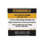 Cinta Eléctrica STRONGHOLD para Aislar de Caucho EPR, Autoadhesiva, Uso Industrial en Uniones de Alto Voltaje y Temperatura , Grosor de 0.76mm (30 mil), Ancho de 19mm, y 9.1m de Largo, Color Negro - Image 5