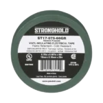 Cinta Eléctrica STRONGHOLD para Aislar, de PVC, Uso General Reparación y Mantenimiento, Grosor de 0.18mm (7 mil), Ancho de 19mm, y 20.12m de Largo, Color Verde