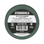 Cinta Eléctrica STRONGHOLD para Aislar, de PVC, Uso General Reparación y Mantenimiento, Grosor de 0.18mm (7 mil), Ancho de 19mm, y 20.12m de Largo, Color Verde - Image 2