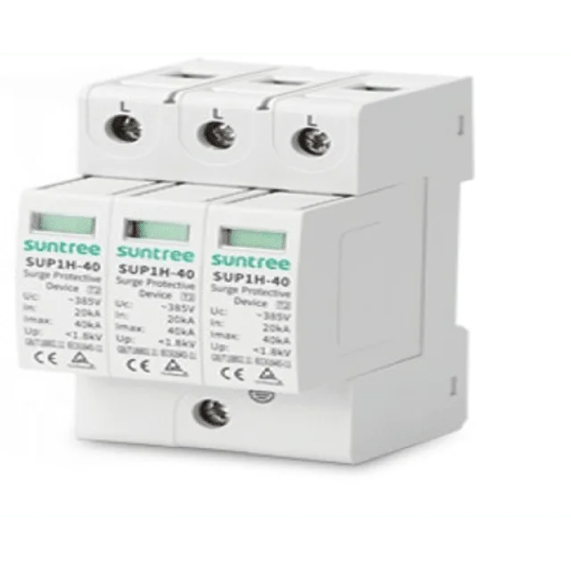 SUP1H40-220VAC-3P-20968 Supresor de Picos Transitorios de Voltaje, Diseñado Para Sistemas Fotovoltaicos, Uso en Corriente Alterna 220 Vca ,3 Polos. - Image 1