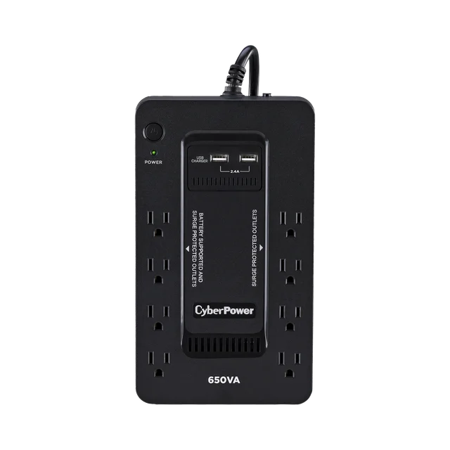 SX650U-h UPS de 650 VA/390 W, Topología Standby con Modo Ahorrador ECO, Entrada 120 Vca NEMA 5-15P, Con 8 Tomas NEMA 5-15R - Image 1
