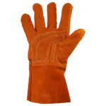Guantes de Carnaza Largo/ Refuerzo en Palma / Resistente a Abrasión y Temperaturas Moderadas. - Image 3