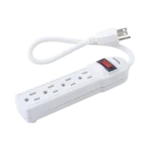 Multicontacto con cable 30 cm. 4 tomas 127 Vca línea, tierra, neutro 15 A max. - Image 2
