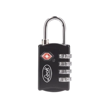 Candado de Combinación Maletero Negro TSA / Medida 30 mm/ / Nivel de seguridad 3 / Discos Programables.