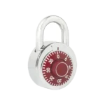 Candado de Combinación / Medida 50 mm/ Nivel de Seguridad 3 / Combinación de Disco / Color Rojo.