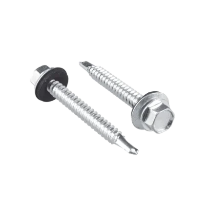 Tornillo - Pija cabeza hexagonal con rondana y punta de broca #14 x 1-1/2", 50 piezas.