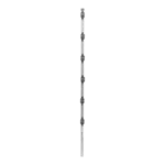 Poste con 6 Aisladores de PASO  para Cerca Electrificada. Tubo Galva. de 1.4m, cal. 18 de 1" Diam. (Sin pintar). - Image 3
