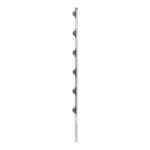 Poste con 6 Aisladores de PASO  para Cerca Electrificada. Tubo Galva. de 1.4m, cal. 18 de 1" Diam. (Sin pintar). - Image 2
