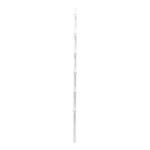 Poste con 6 Aisladores de PASO  para Cerca Electrificada. Tubo Galva. de 1.4m, cal. 18 de 1" Diam. + Pintura Blanca. - Image 3