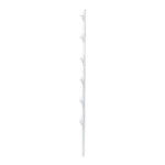 Poste con 6 Aisladores de PASO  para Cerca Electrificada. Tubo Galva. de 1.4m, cal. 18 de 1" Diam. + Pintura Blanca. - Image 2