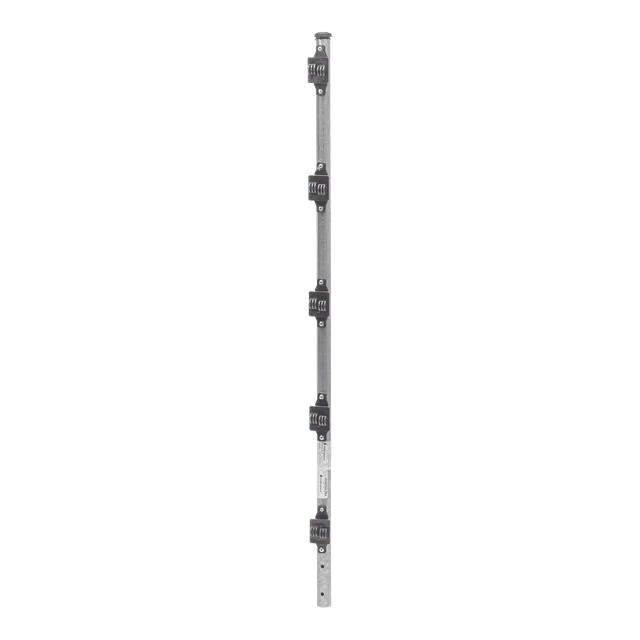 SYSPOST3R2-h Poste de Paso de 1m para Cerca Electrificada de Tubo Galvanizado cal. 18 de 1"Diam. con 5 Aisladores Instalados. - Image 1