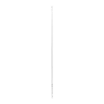 Poste de Esquina Blanco de Acero Galv. de 1.2m para Cerca Electrificada  cal. 18 de 1" Diam. para 5 Aisladores (No incluidos).