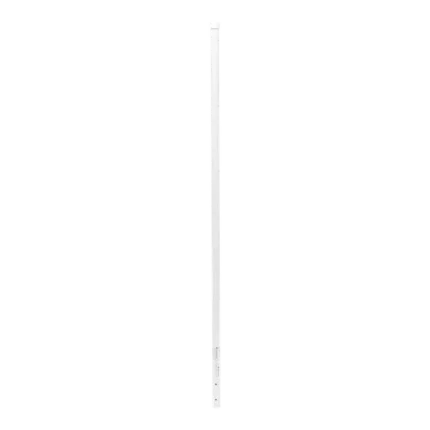 Poste de Esquina Blanco de Acero Galv. de 1.2m para Cerca Electrificada  cal. 18 de 1" Diam. para 5 Aisladores (No incluidos).