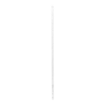 Poste de Esquina Blanco de Acero Galv. de 1.2m para Cerca Electrificada  cal. 18 de 1" Diam. para 5 Aisladores (No incluidos). - Image 2