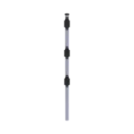 Poste de Paso de 0.75m para Cerca Electrificada. Tubo Galvanizado cal. 18 de 1"Diam. con Tapón y 3 Aisladores Instalados.
