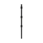 Poste de Paso Negro de 0.75m para Cerca Electrificada. Tubo Galvanizado cal. 18 de 1"Diam. con Tapón y 3 Aisladores Instalados. - Image 3