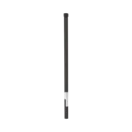 Poste de ESQUINA color Negro para Cerca Electrificada. Tubo Galvanizado cal. 18 de 1" Diam. y 0.8m Alto con Tapón, ideal para 3 aisladores