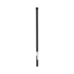 Poste de ESQUINA color Negro para Cerca Electrificada. Tubo Galvanizado cal. 18 de 1" Diam. y 0.8m Alto con Tapón, ideal para 3 aisladores - Image 2
